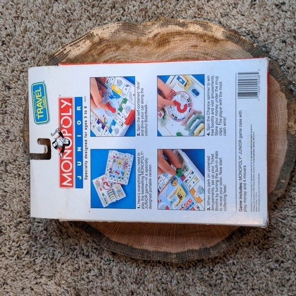 1994 MONOPOLY Junior Travel Game - KB Toys Store Bought EUC 90s Collector - Picture 5 of 12